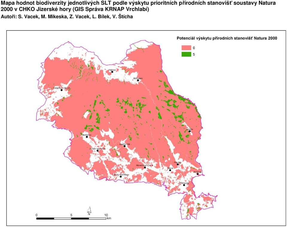 Natura 2000 v CHKO Jizerské hory (GIS Správa KRNAP