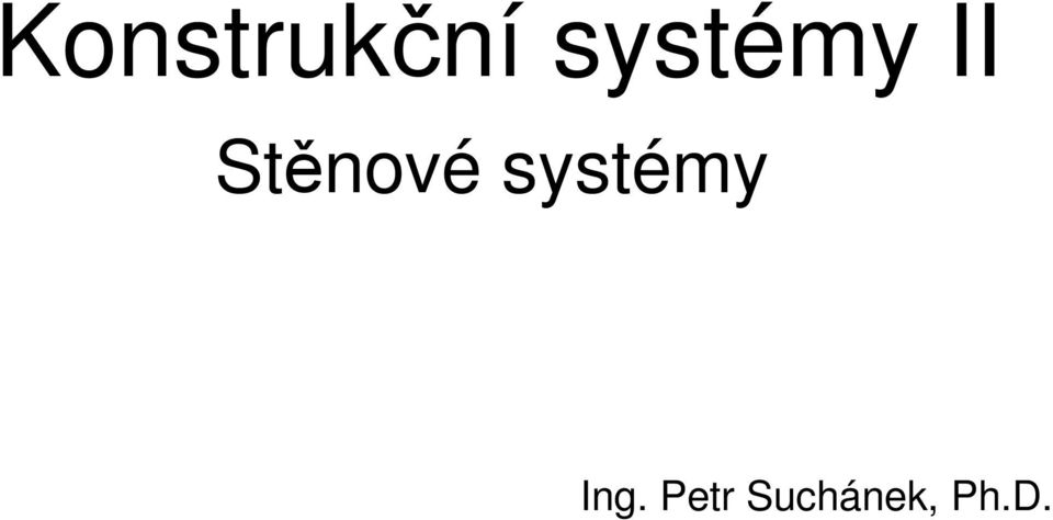 Stěnové systémy