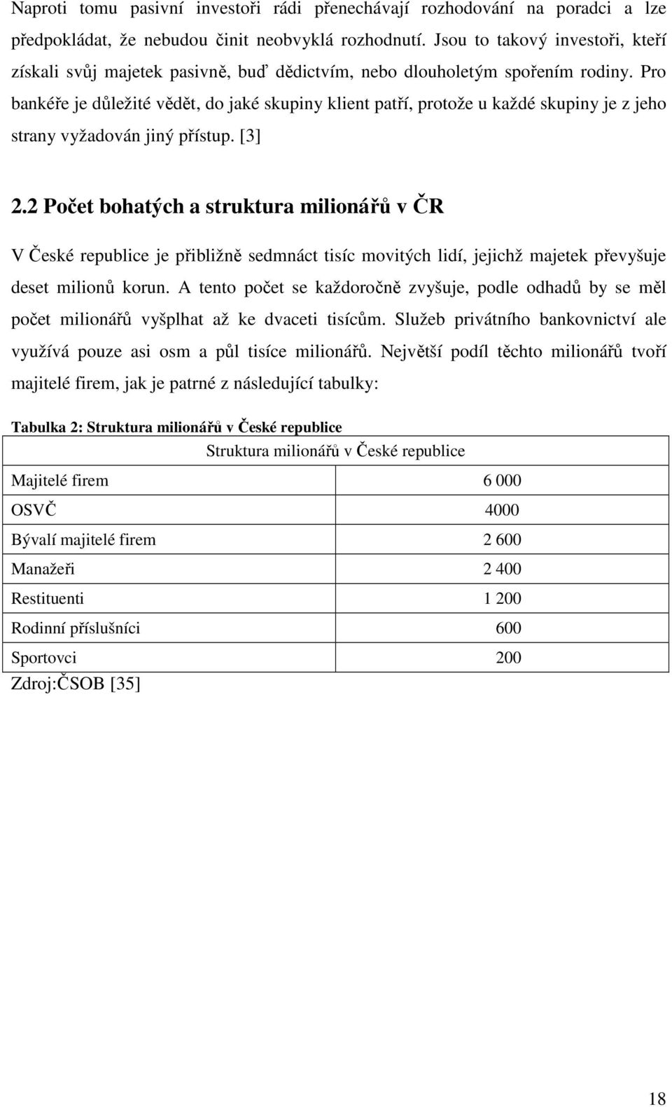 Pro bankéře je důležité vědět, do jaké skupiny klient patří, protože u každé skupiny je z jeho strany vyžadován jiný přístup. [3] 2.