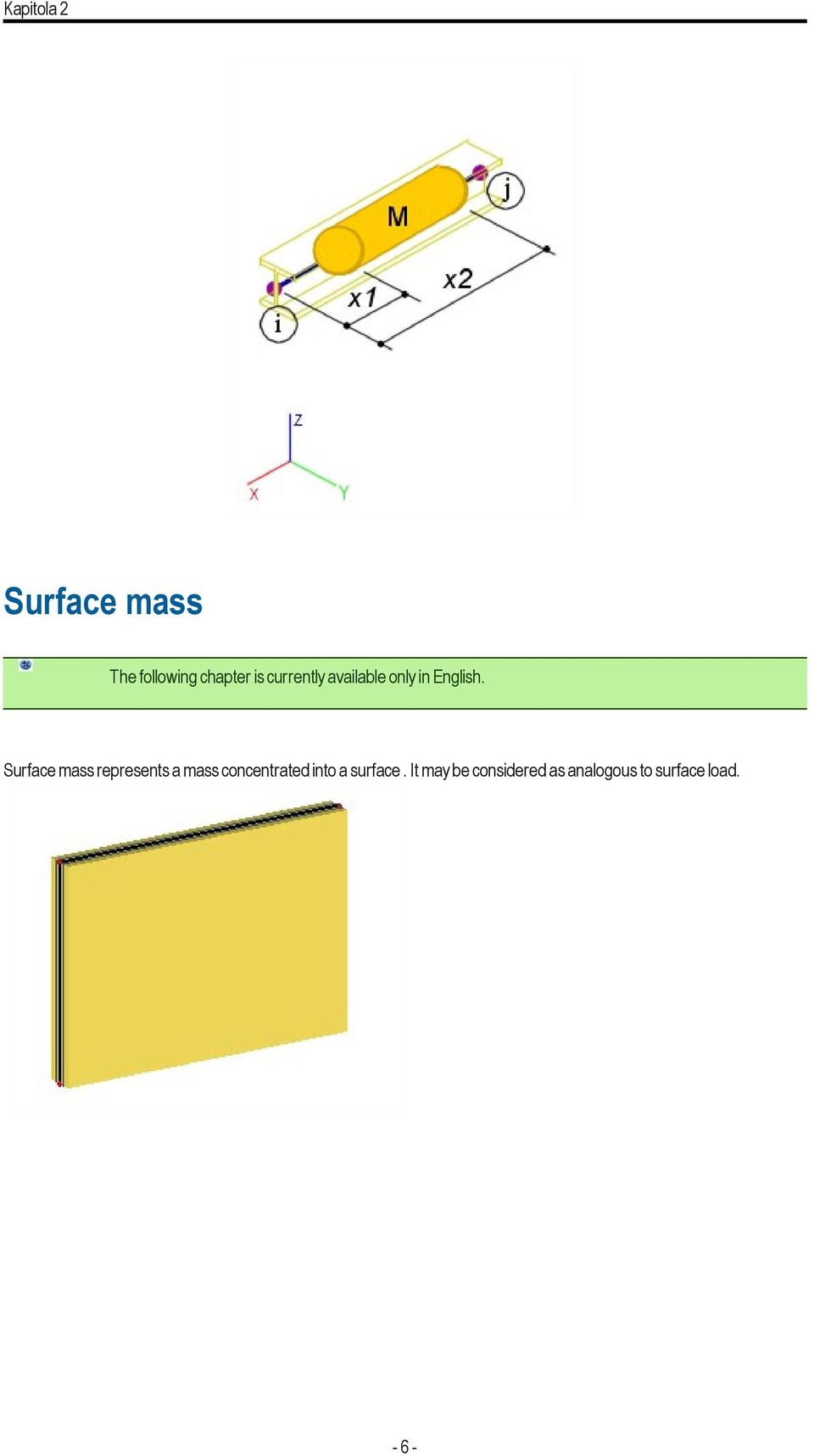 Surface mass represents a mass concentrated into a