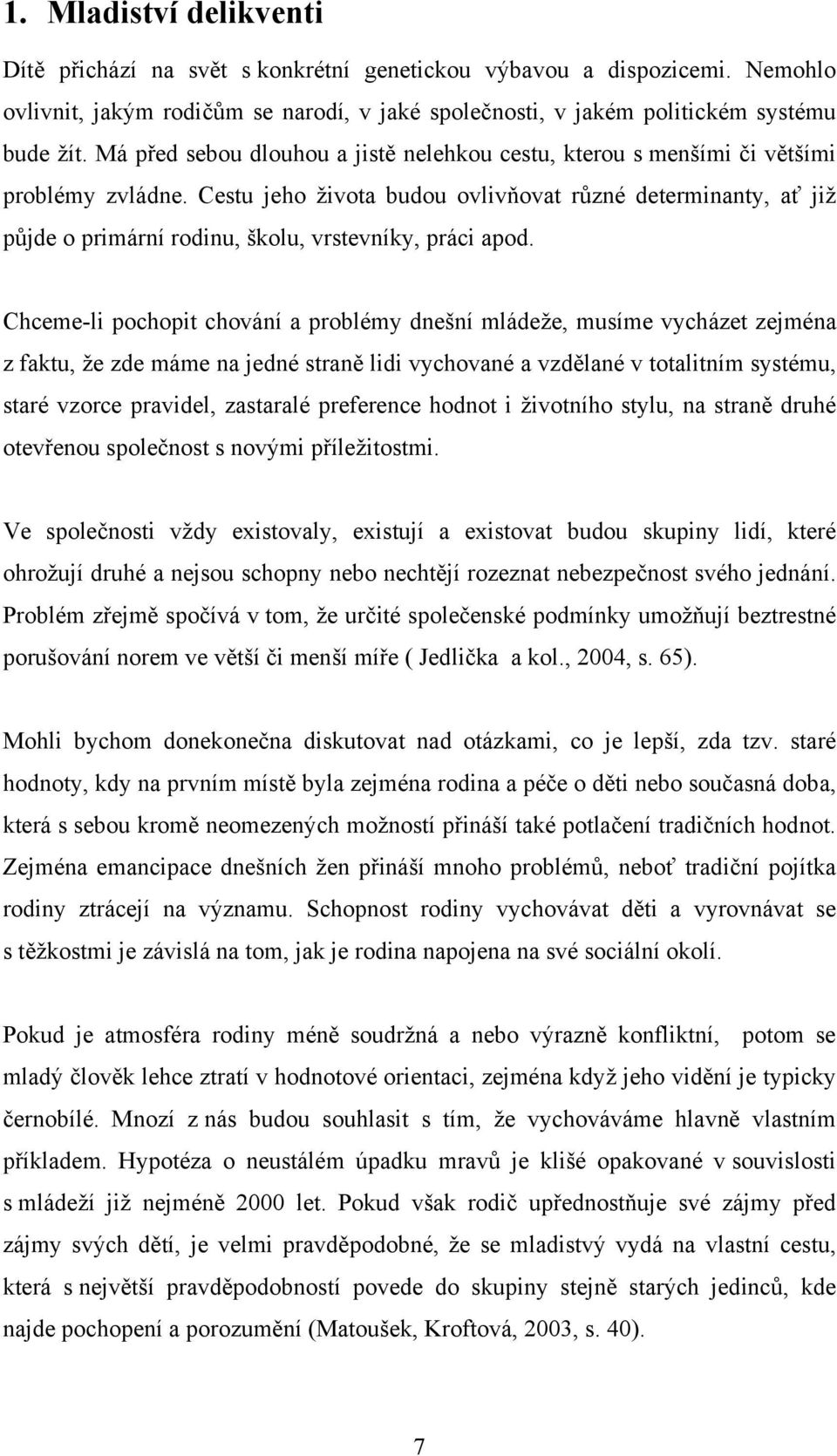 Cestu jeho života budou ovlivňovat různé determinanty, ať již půjde o primární rodinu, školu, vrstevníky, práci apod.