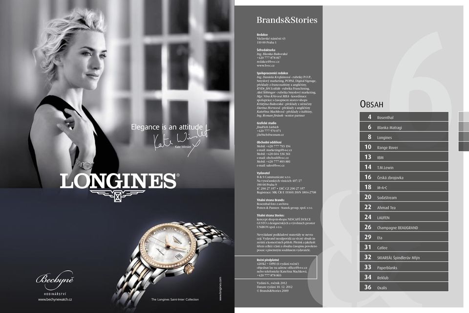 Jiří Lošťák - rubrika Franchising, Aleš Štibinger - rubrika Smyslový marketing, Mgr.