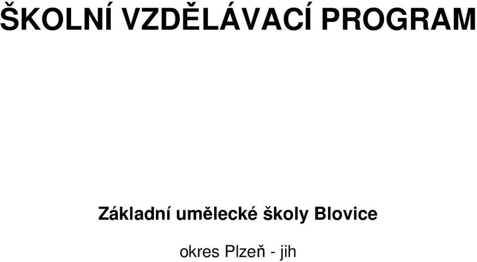 umělecké školy