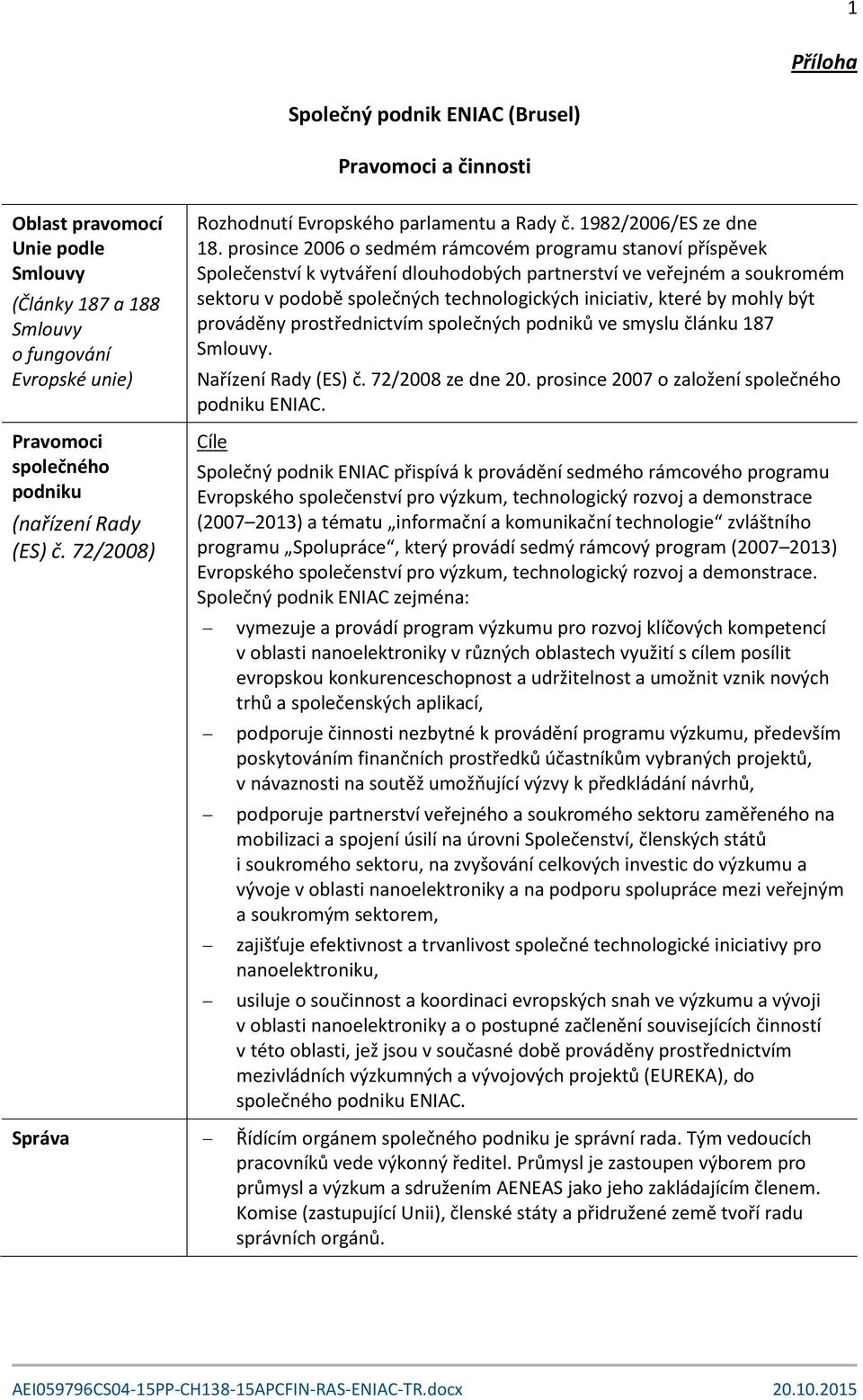 prosince 2006 o sedmém rámcovém programu stanoví příspěvek Společenství k vytváření dlouhodobých partnerství ve veřejném a soukromém sektoru v podobě společných technologických iniciativ, které by