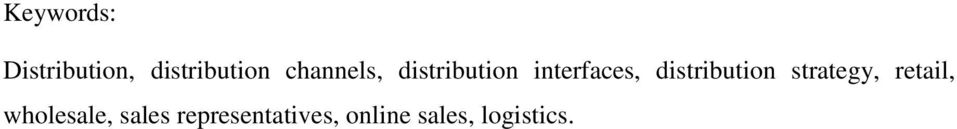 distribution strategy, retail,