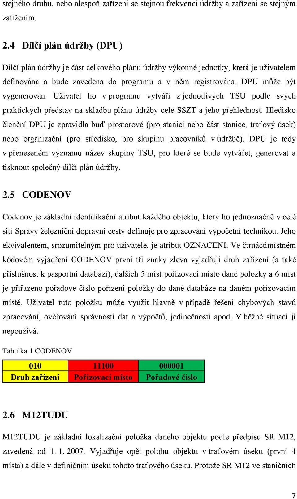 Uživatel ho v programu vytváří z jednotlivých TSU podle svých praktických představ na skladbu plánu údržby celé SSZT a jeho přehlednost.