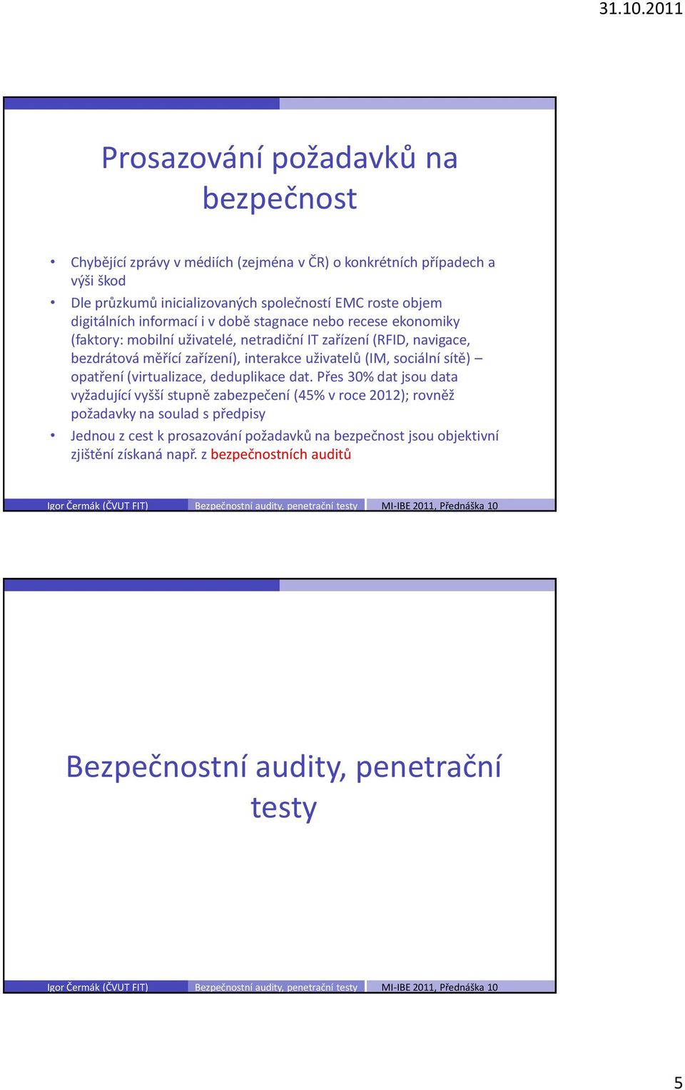 interakce uživatelů (IM, sociální sítě) opatření (virtualizace, deduplikace dat.