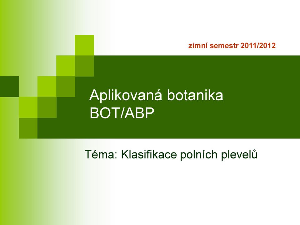 botanika BOT/ABP