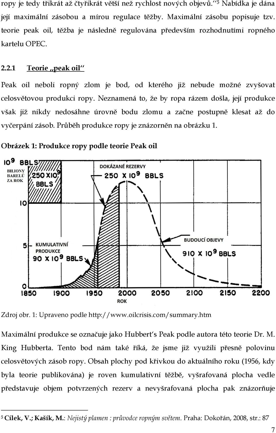 2.1 Teorie,,peak oil Peak oil neboli ropný zlom je bod, od kterého již nebude možné zvyšovat celosvětovou produkci ropy.