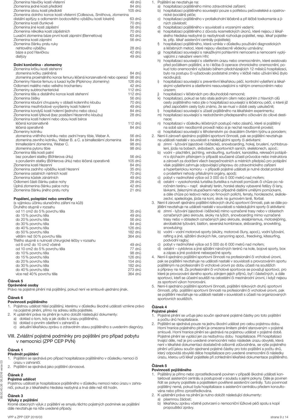 63 dnů Zlomenina kosti záprstní Zlomenina článku prstu ruky nehtového výběžku 28 dnů báze a pod hlavičkou diafýzy Dolní končetina - zlomeniny Zlomenina krčku kosti stehenní zlomenina krčku zaklíněná