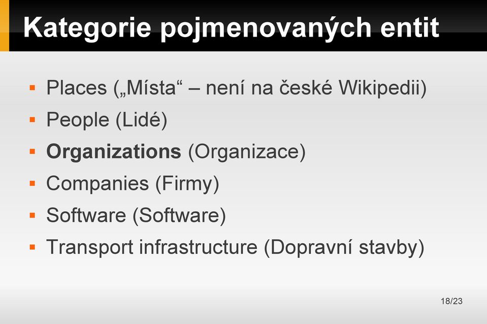 (Organizace) Companies (Firmy) Software