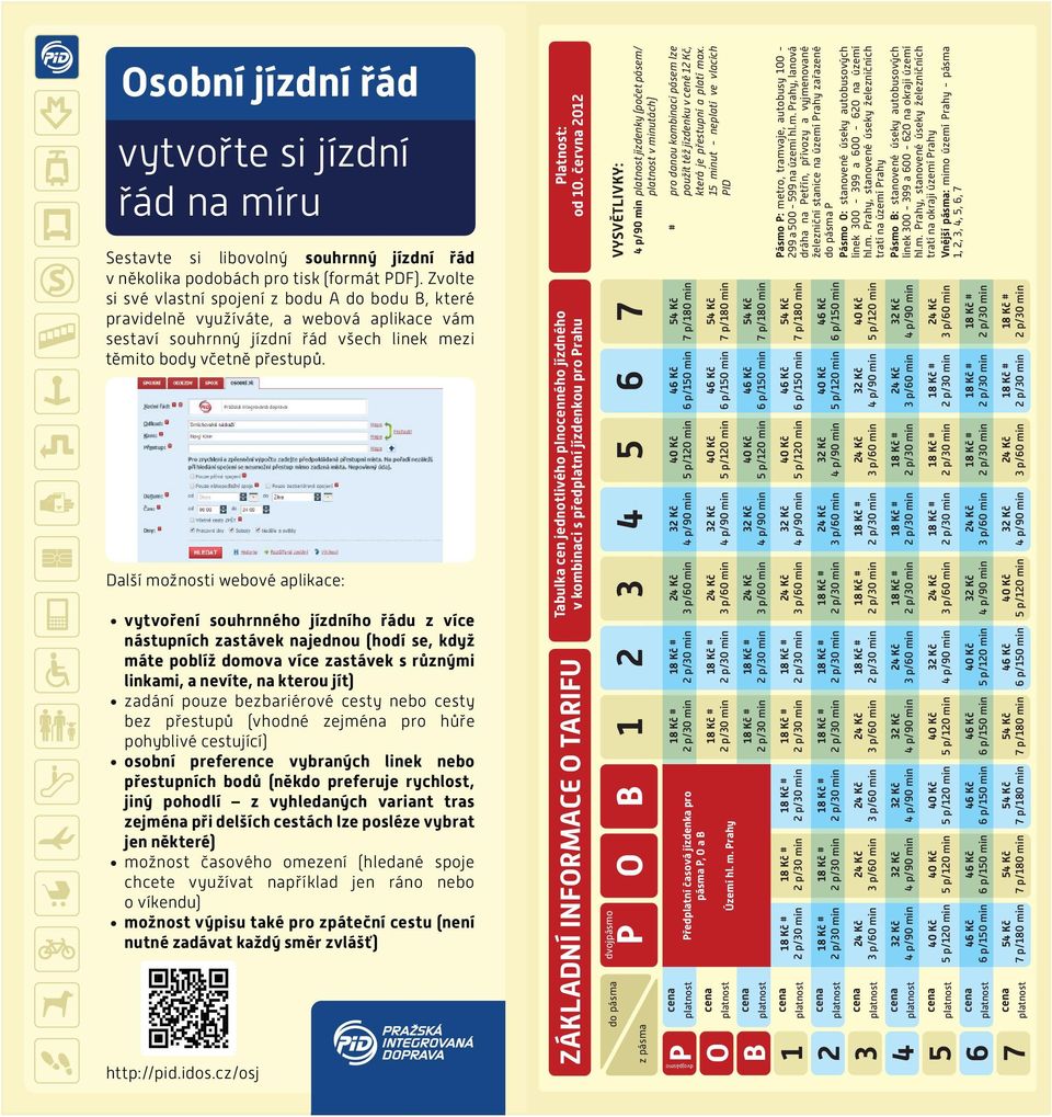 Další možnosti webové aplikace: vytvoření souhrnného jízdního řádu z více nástupních zastávek najednou (hodí se, když máte poblíž domova více zastávek s různými linkami, a nevíte, na kterou jít)