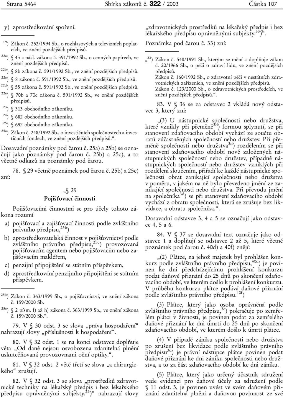 591/1992 Sb., ve zneпnхв pozdeпjsпхвch prпedpisuк. 22d ) 55 zaвkona cп. 591/1992 Sb., ve zneпnхв pozdeпjsпхвch prпedpisuк. 22e ) 70b a 70c zaвkona cп. 591/1992 Sb., ve zneпnхв pozdeпjsпхвch prпedpisuк. 23 ) 313 obchodnхвho zaвkonхвku.