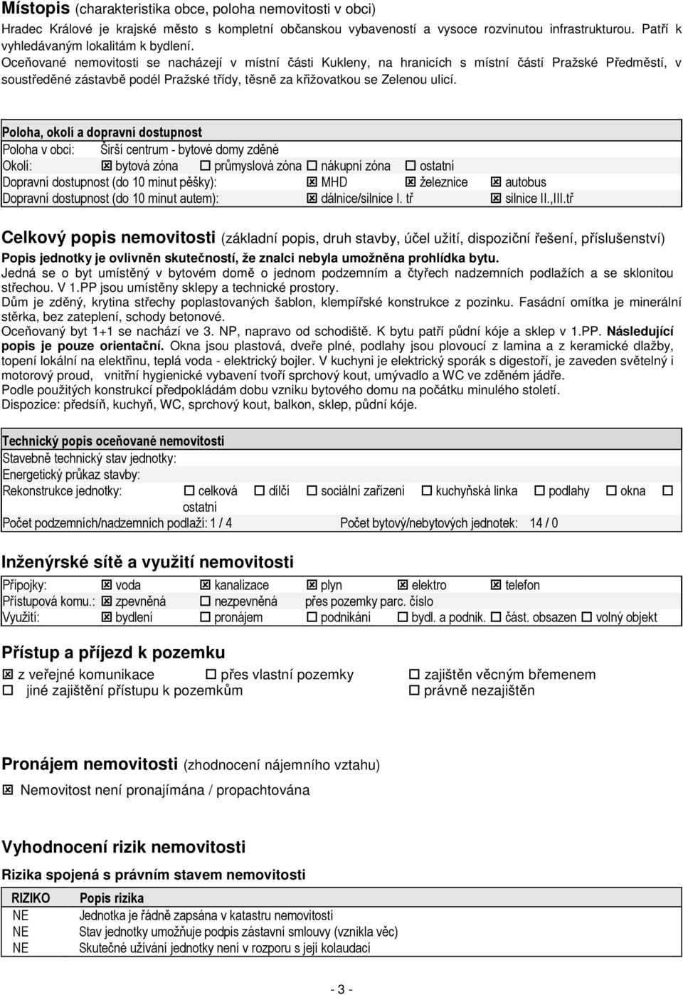 Oceňované nemovitosti se nacházejí v místní části Kukleny, na hranicích s místní částí Pražské Předměstí, v soustředěné zástavbě podél Pražské třídy, těsně za křižovatkou se Zelenou ulicí.