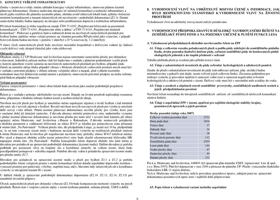 komunikacemi a trasami inženýrských sítí navrženými v podrobnější dokumentaci (Z2.1). Ostatní zastavitelné lokality budou napojeny na stávající nebo prodlouženou dopravní a technickou infrastrukturu.