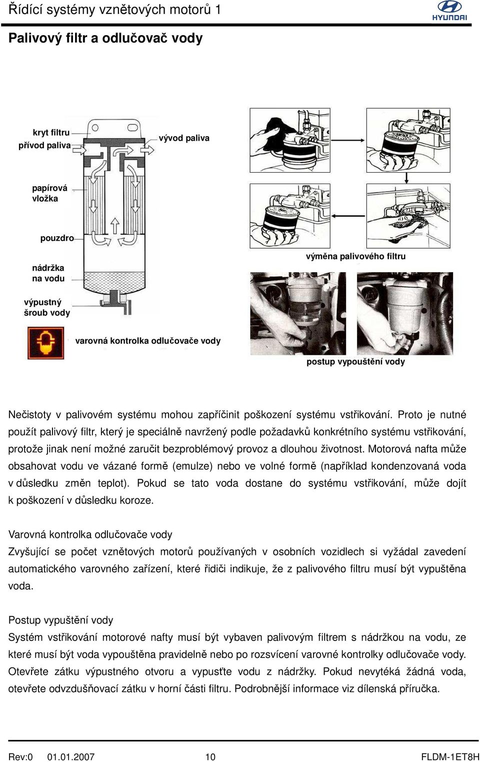 Proto je nutné použít palivový filtr, který je speciálně navržený podle požadavků konkrétního systému vstřikování, protože jinak není možné zaručit bezproblémový provoz a dlouhou životnost.