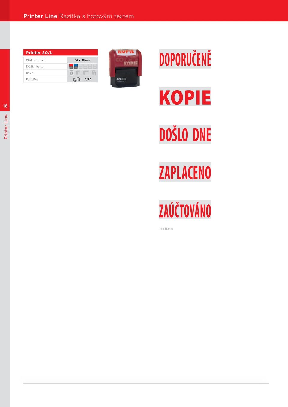 DOPORUČENĚ 18 KOPIE Printer Line