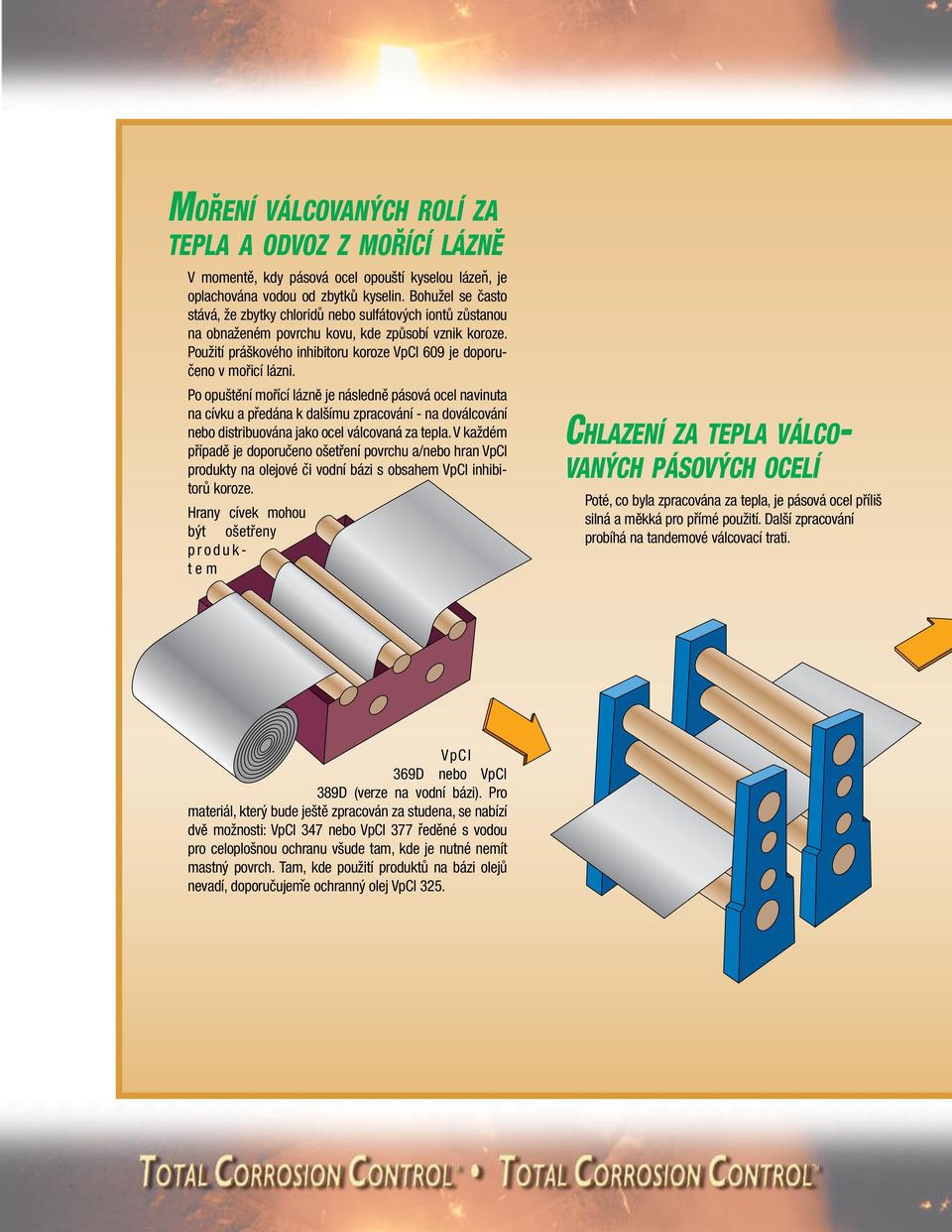 Použití práškového inhibitoru koroze VpCI 609 je doporuceno v moricí lázni.