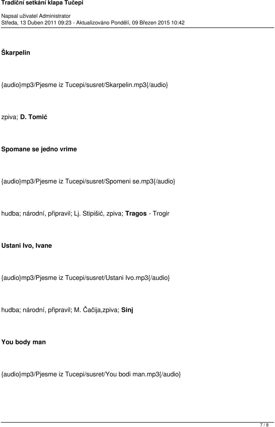 mp3{/audio} hudba; národní, připravil; Lj.