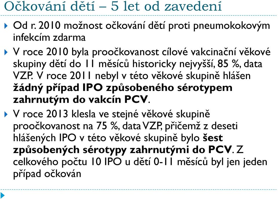 historicky nejvyšší, 85 %, data VZP.