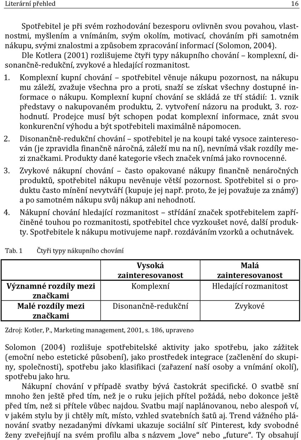 Komplexní kupní chování spotřebitel věnuje nákupu pozornost, na nákupu mu záleží, zvažuje všechna pro a proti, snaží se získat všechny dostupné informace o nákupu.