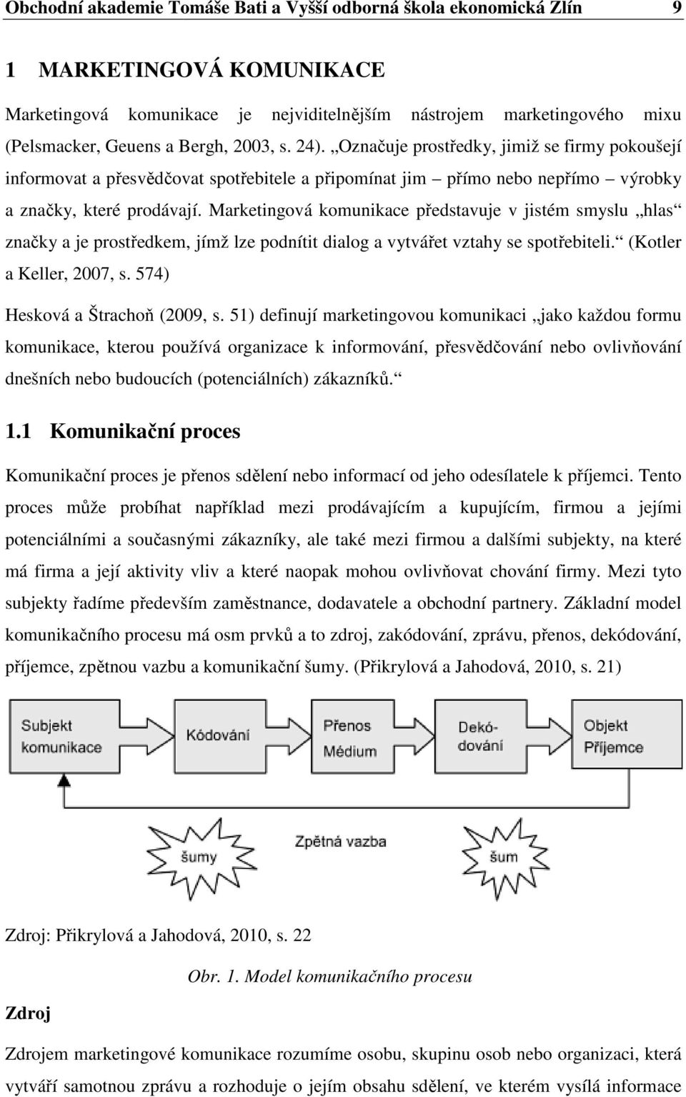 Marketingová komunikace představuje v jistém smyslu hlas značky a je prostředkem, jímž lze podnítit dialog a vytvářet vztahy se spotřebiteli. (Kotler a Keller, 2007, s.