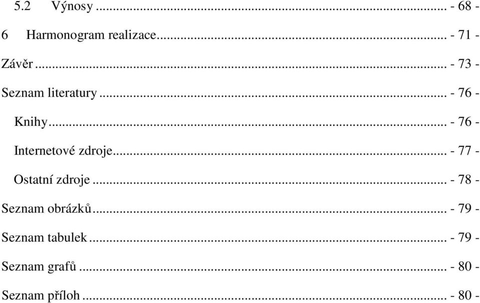 .. - 76 - Internetové zdroje... - 77 - Ostatní zdroje.