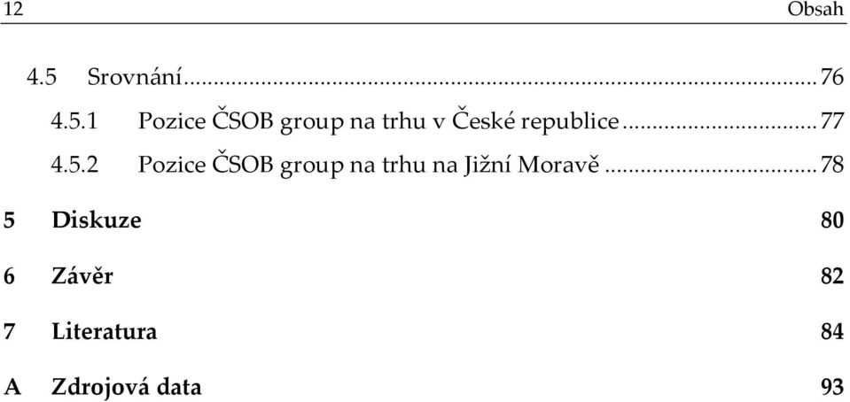 1 Pozice ČSOB group na trhu v České republice.