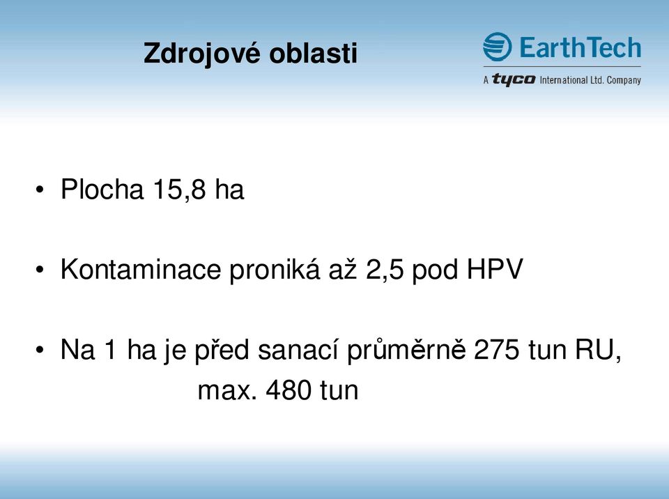 pod HPV Na 1 ha je před sanací