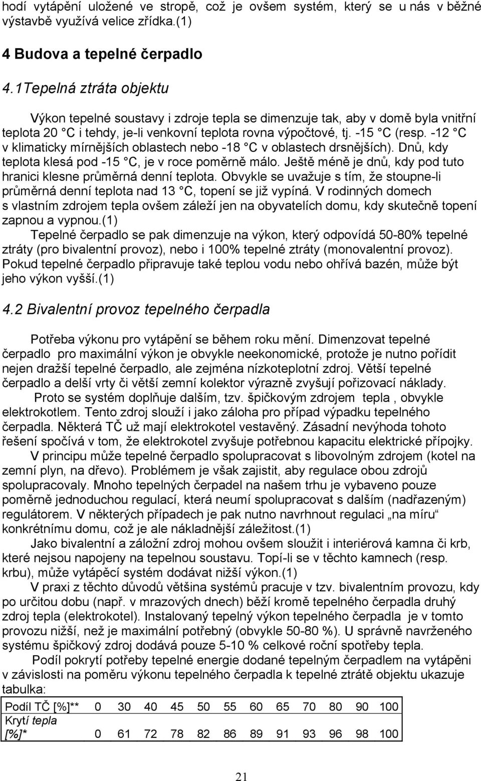 -12 C v klimaticky mírnějších oblastech nebo -18 C v oblastech drsnějších). Dnů, kdy teplota klesá pod -15 C, je v roce poměrně málo.