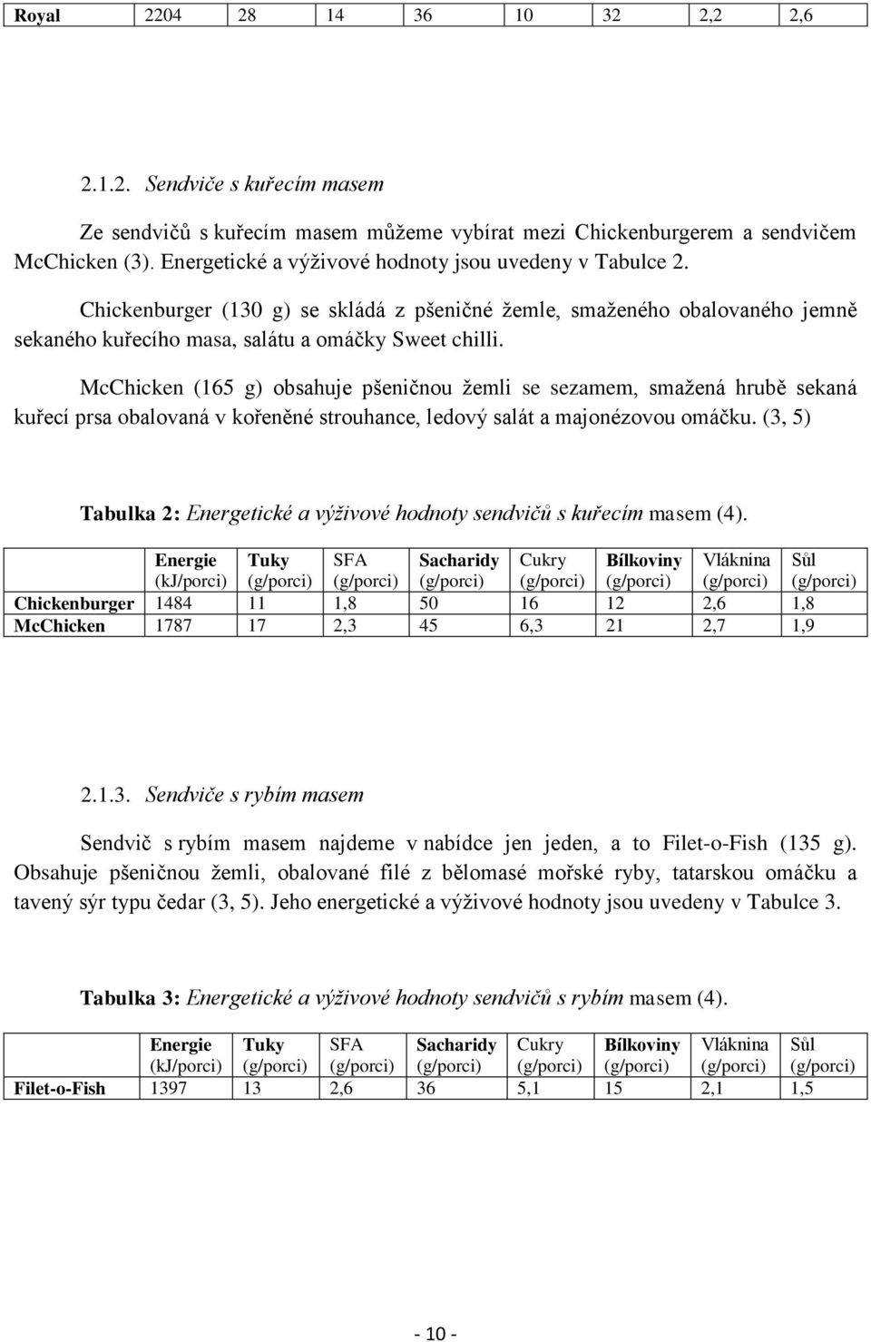 McChicken (165 g) obsahuje pšeničnou žemli se sezamem, smažená hrubě sekaná kuřecí prsa obalovaná v kořeněné strouhance, ledový salát a majonézovou omáčku.