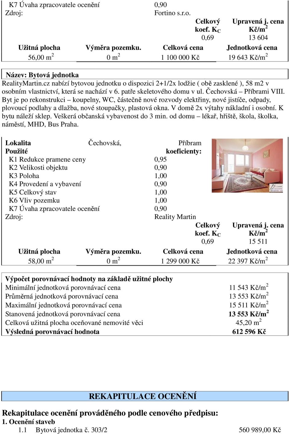 cz nabízí bytovou jednotku o dispozici 2+1/2x lodžie ( obě ě zasklené ), 58 m2 v osobním vlastnictví, která se nachází v 6. patře skeletového domu v ul. Čechovská Příbrami VIII.