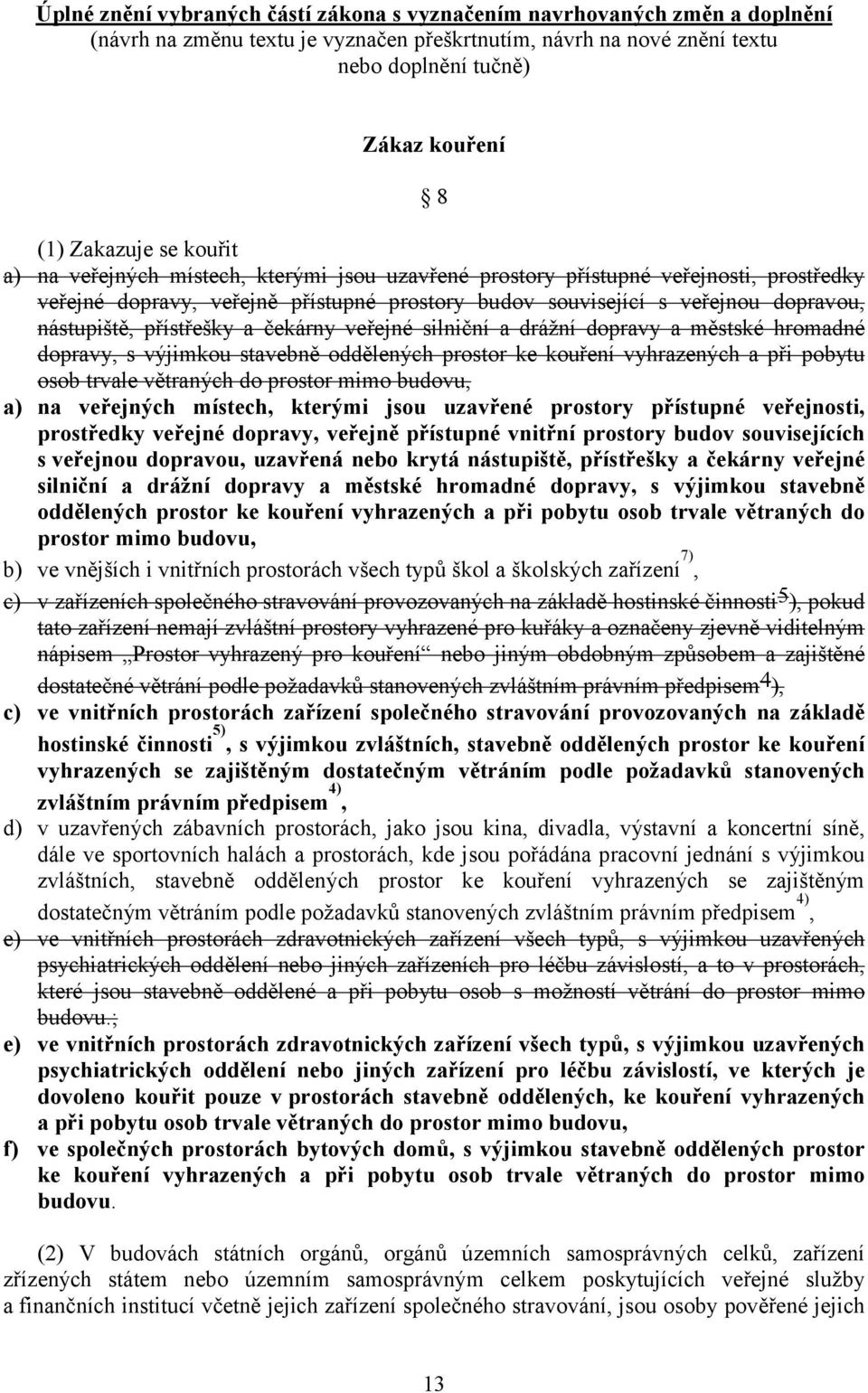 nástupiště, přístřešky a čekárny veřejné silniční a drážní dopravy a městské hromadné dopravy, s výjimkou stavebně oddělených prostor ke kouření vyhrazených a při pobytu osob trvale větraných do