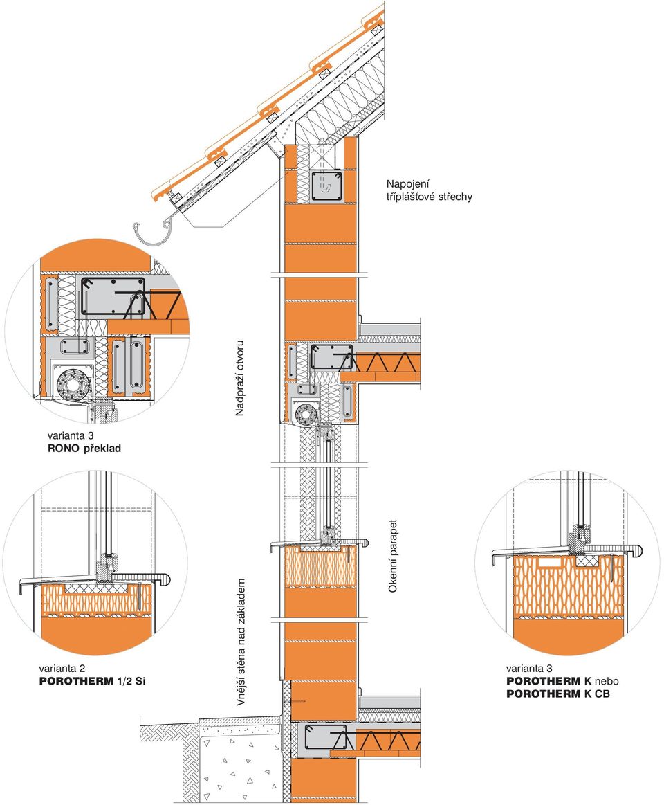 POROTHERM /2 Si Vnější stěna nad základem