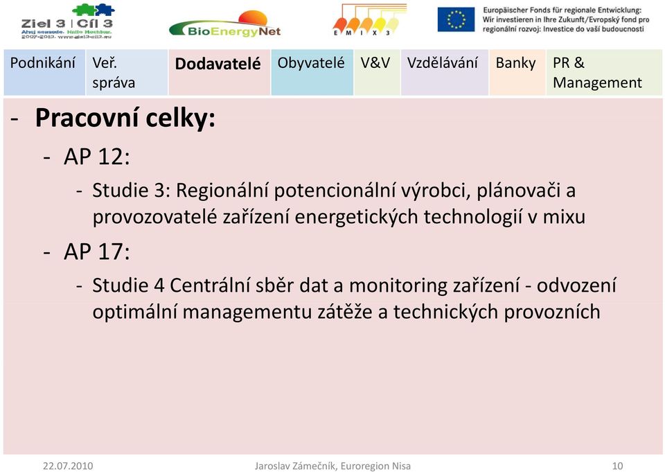 Centrální sběr dat a monitoring zařízení odvození optimální managementu