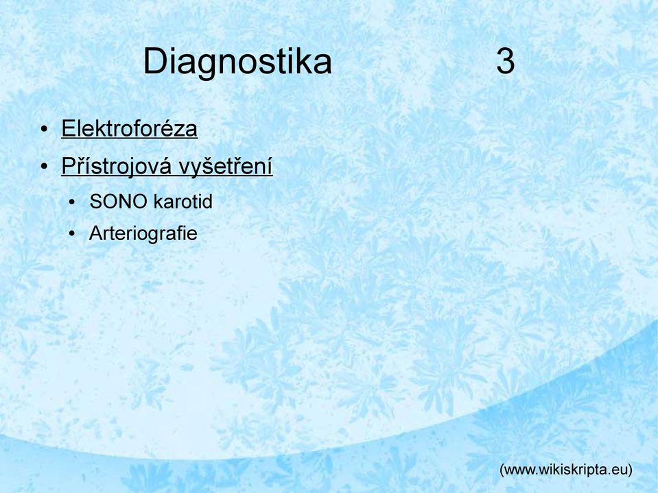 Přístrojová vyšetření