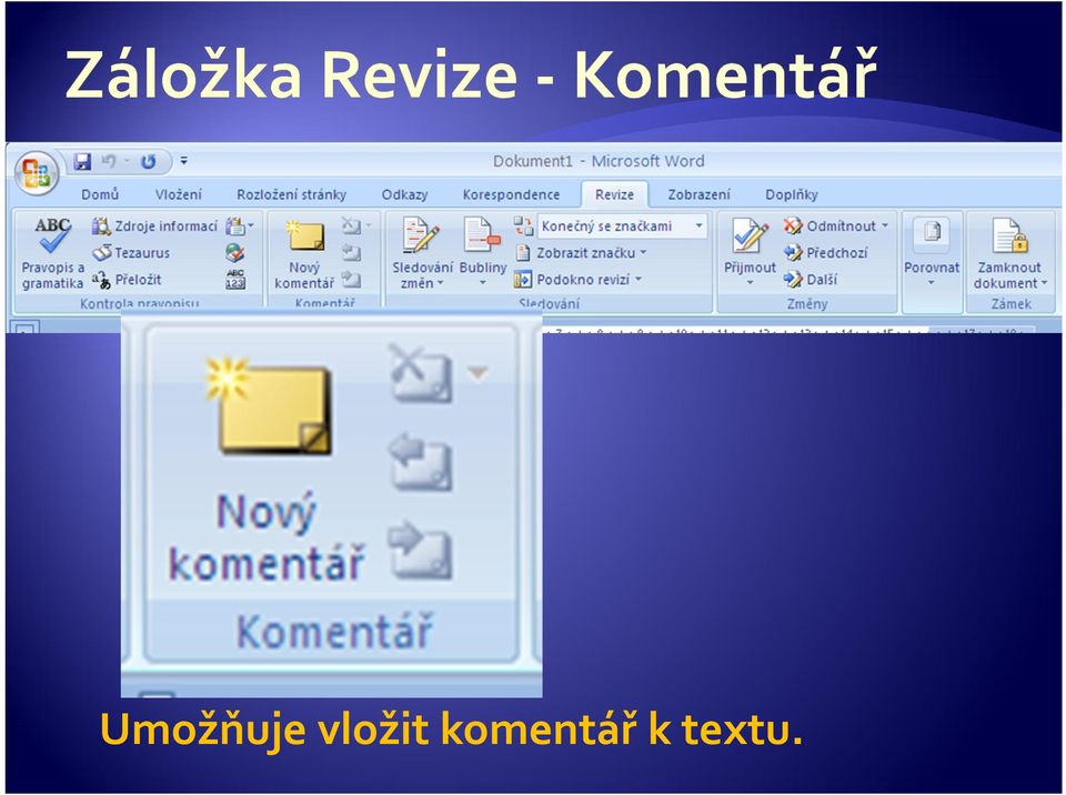 komentář