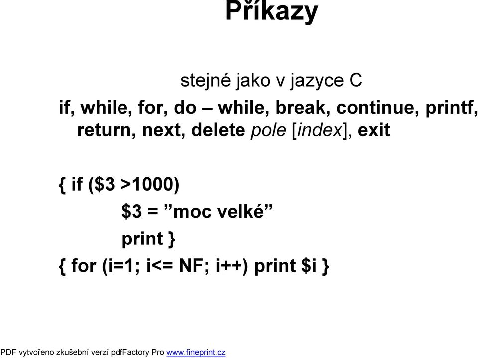 delete pole [index], exit { if ($3 >1000) $3 =