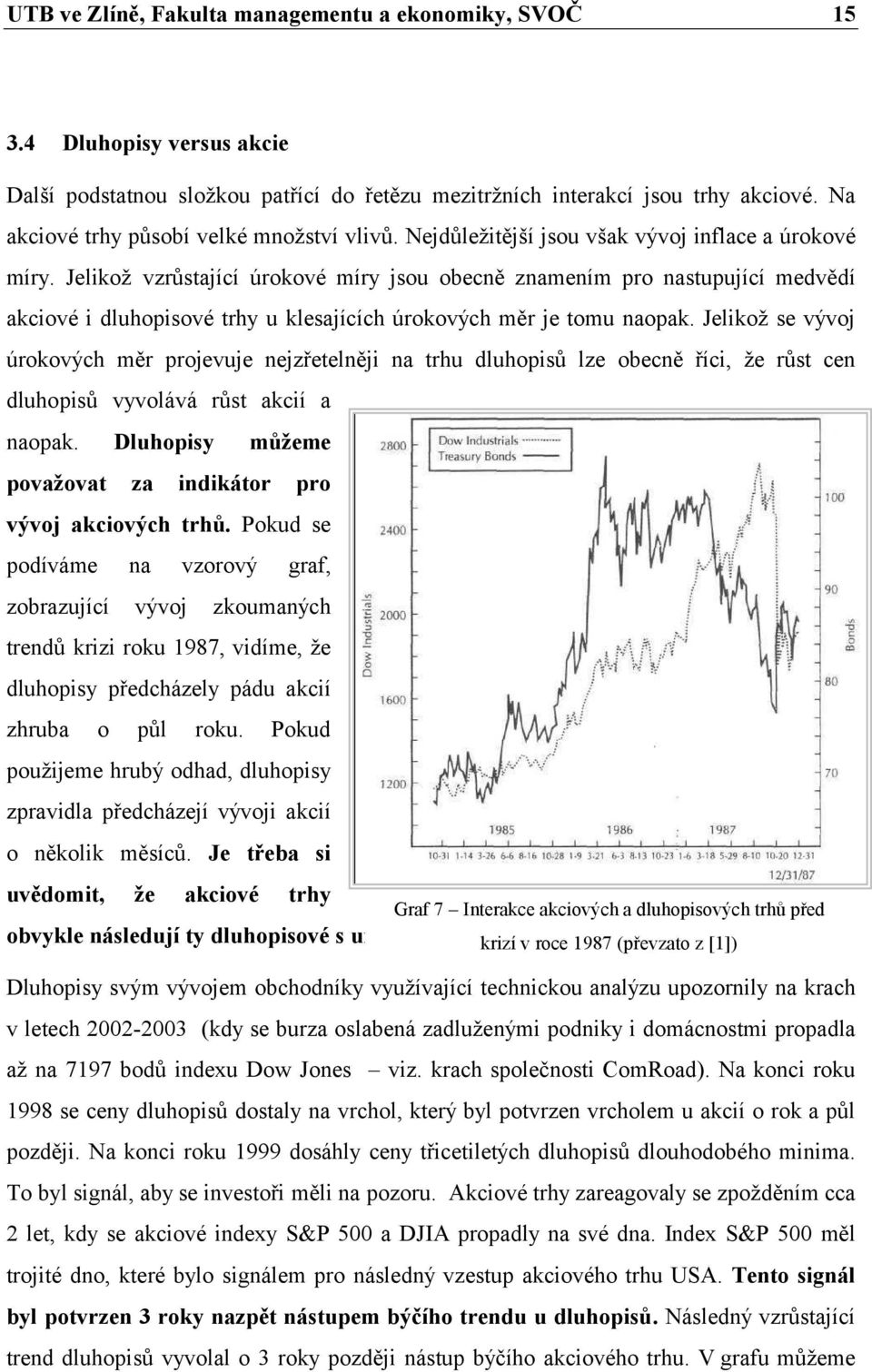 Jelikož vzrůstající úrokové míry jsou obecně znamením pro nastupující medvědí akciové i dluhopisové trhy u klesajících úrokových měr je tomu naopak.