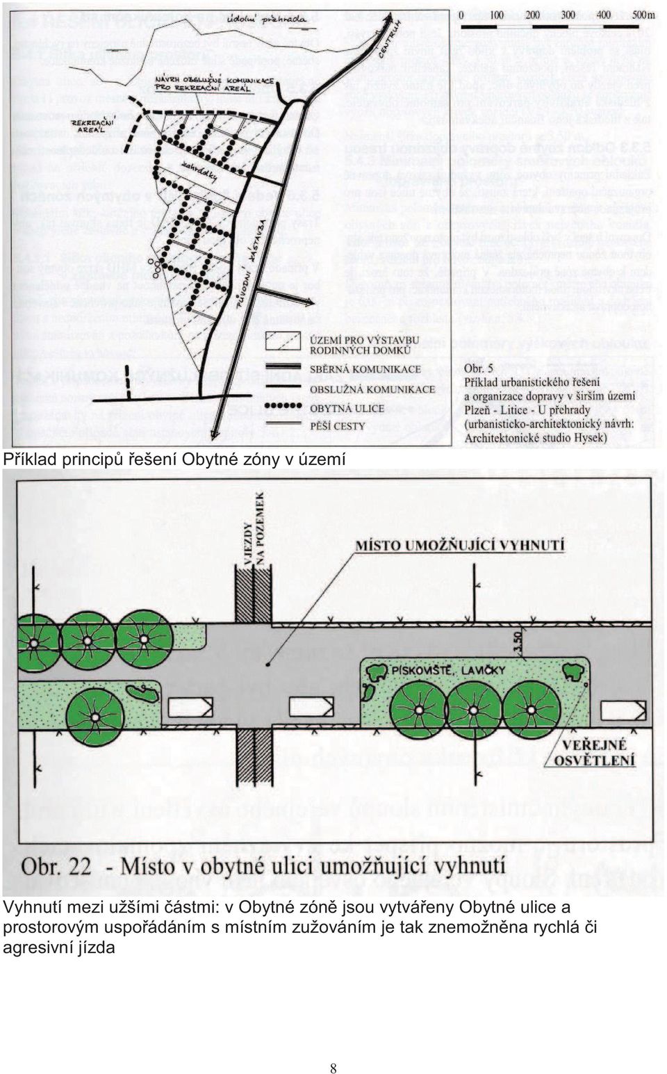 Obytné ulice a prostorovým uspo ádáním s místním