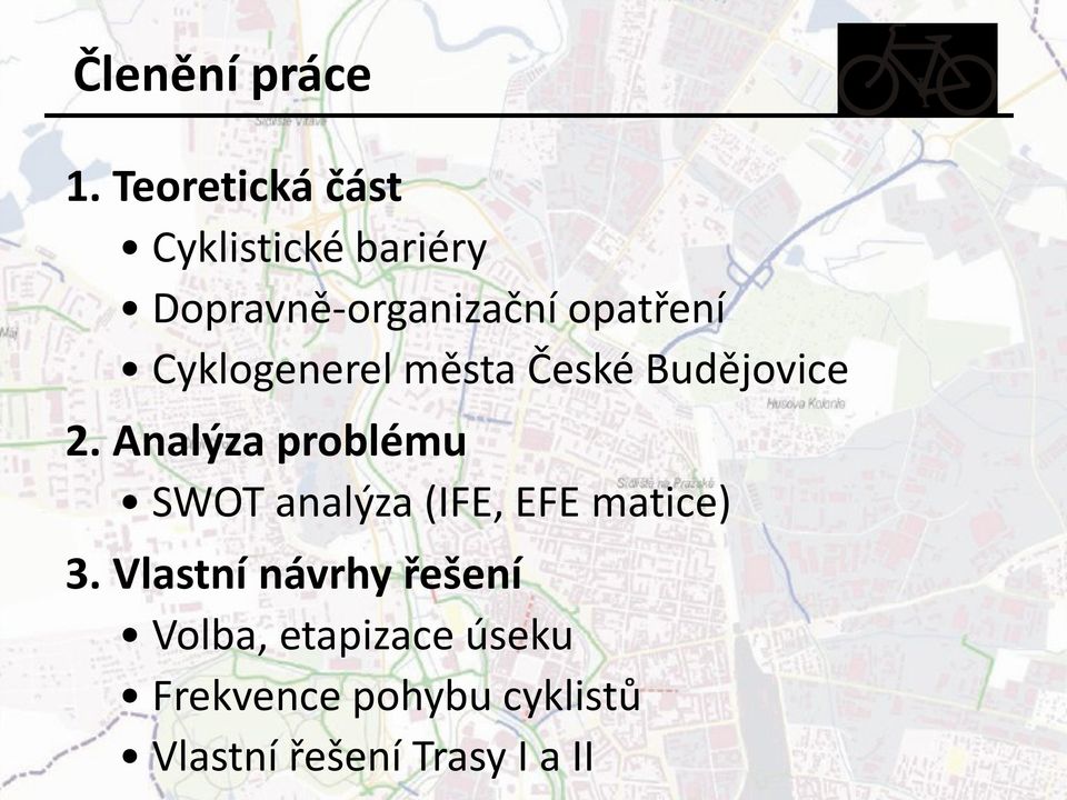 Cyklogenerel města České Budějovice 2.