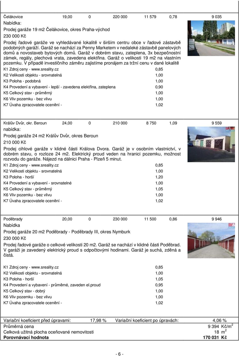 Garáž v dobrém stavu, zateplena, 3x bezpečnostní zámek, regály, plechová vrata, zavedena elektřina. Garáž o velikosti 19 m2 na vlastním pozemku.