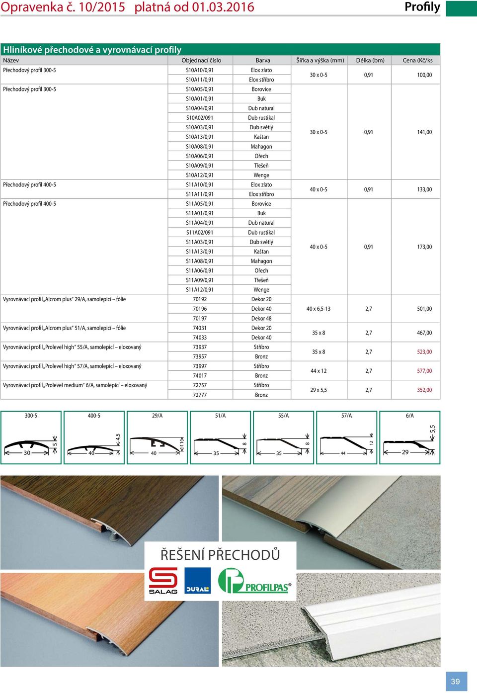 0-5 S11A/0,91 Elox zlato S11A11/0,91 Přechodový profil 0-5 S11A05/0,91 Borovice S11A01/0,91 S11A04/0,91 S11A02/091 S11A03/0,91 S11A13/0,91 S11A08/0,91 S11A06/0,91 S11A09/0,91 S11A12/0,91 Buk Dub