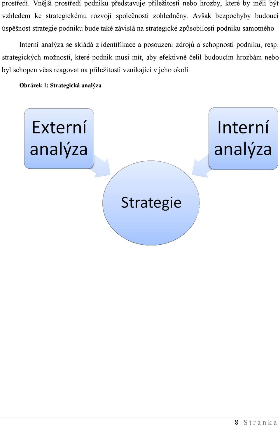 Avšak bezpochyby budoucí úspěšnost strategie podniku bude také závislá na strategické způsobilosti podniku samotného.