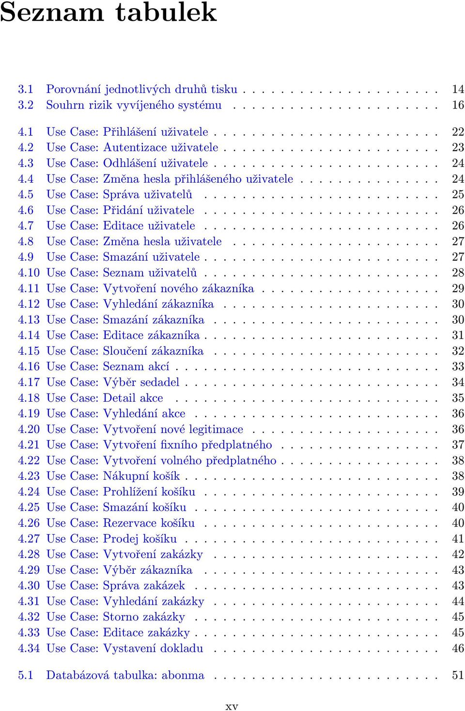 ........................ 25 4.6 Use Case: Přidání uživatele......................... 26 4.7 Use Case: Editace uživatele......................... 26 4.8 Use Case: Změna hesla uživatele...................... 27 4.