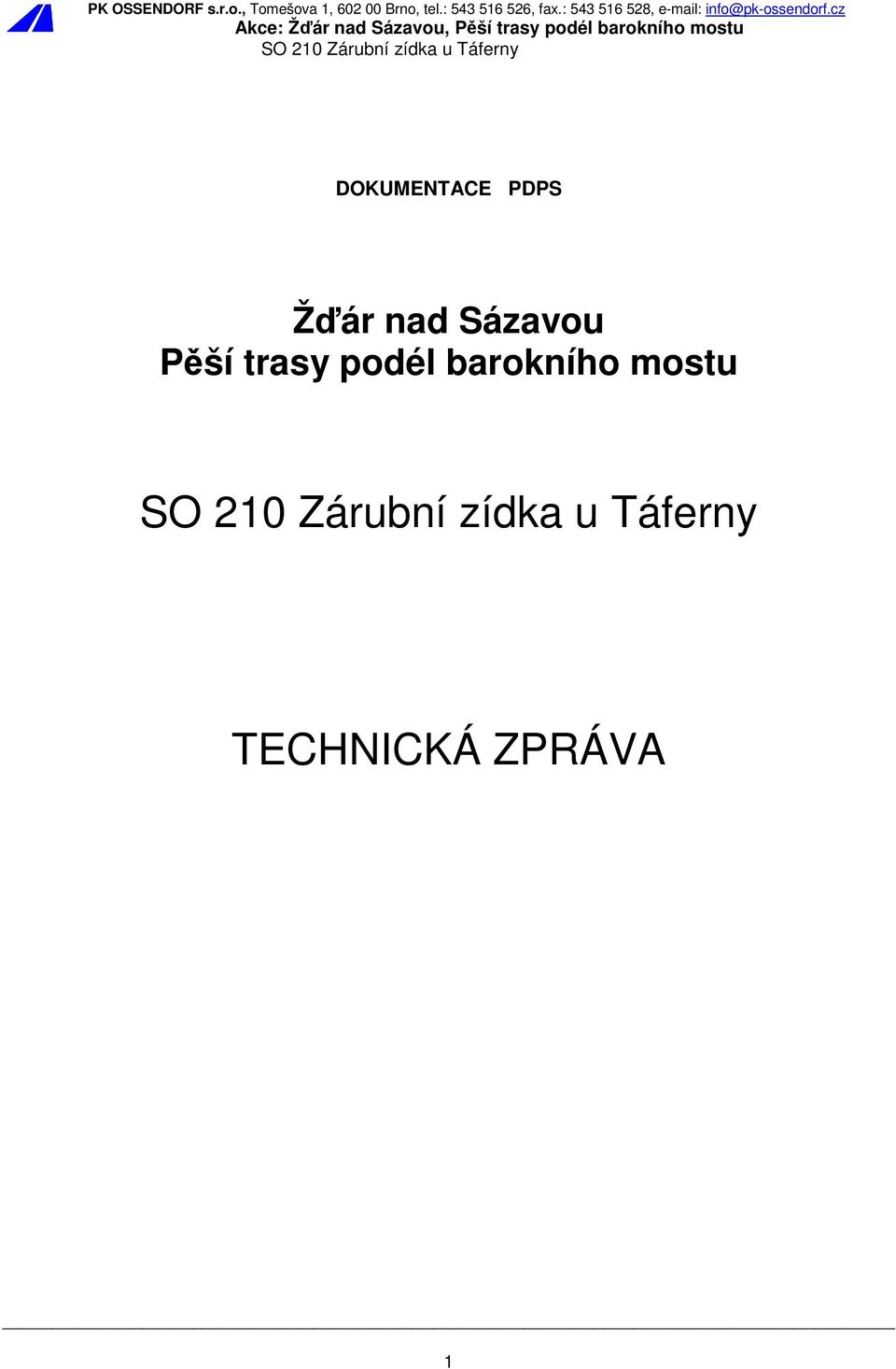 trasy podél barokního