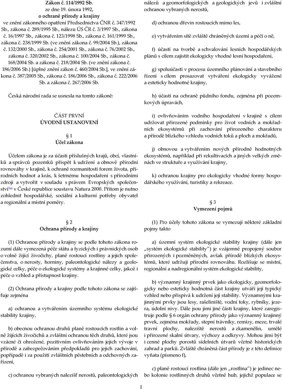 , zákona č. 100/2004 Sb., zákona č. 168/2004 Sb. a zákona č. 218/2004 Sb. (ve znění zákona č. 186/2006 Sb.) [úplné znění zákon č. 460/2004 Sb.], ve znění zákona č. 387/2005 Sb., zákona č. 186/2006 Sb., zákona č. 222/2006 Sb.