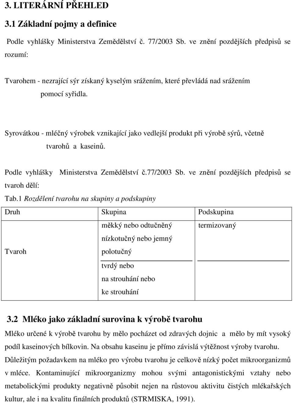 Syrovátkou - mléčný výrobek vznikající jako vedlejší produkt při výrobě sýrů, včetně tvarohů a kaseinů. Podle vyhlášky Ministerstva Zemědělství č.77/2003 Sb.