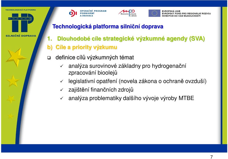 hydrogenační zpracování bioolejů legislativní opatření (novela zákona o