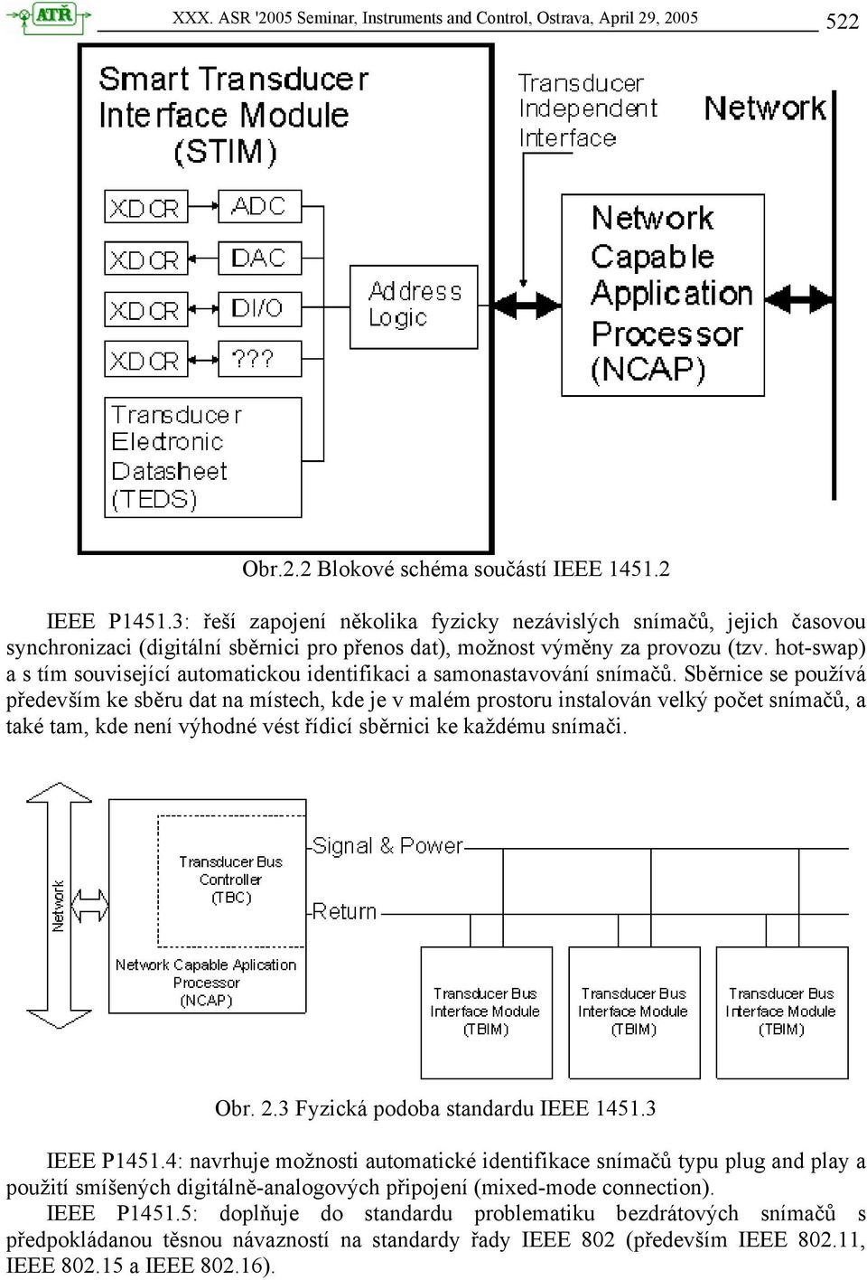 hot-swap) a s tím související automatickou identifikaci a samonastavování snímačů.